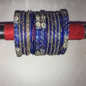 beautiful blue bangles